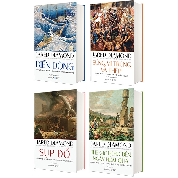 Fahasa - Bộ Sách Lịch Sử Nhân Loại - Jared Diamond (Bộ 4 Cuốn)