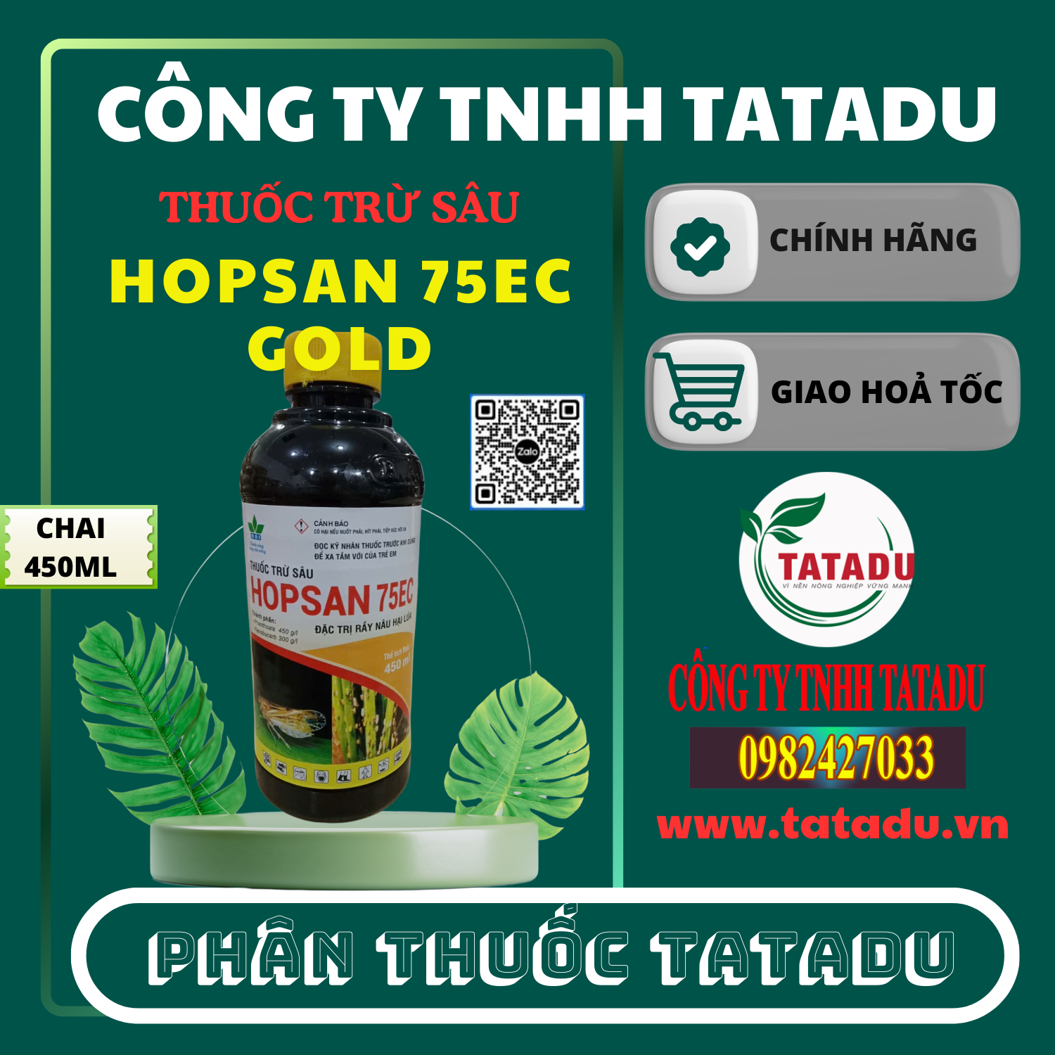 HOPSAN THUOICS TRỪ SÂU 450ml - HOPSAN THUOICS