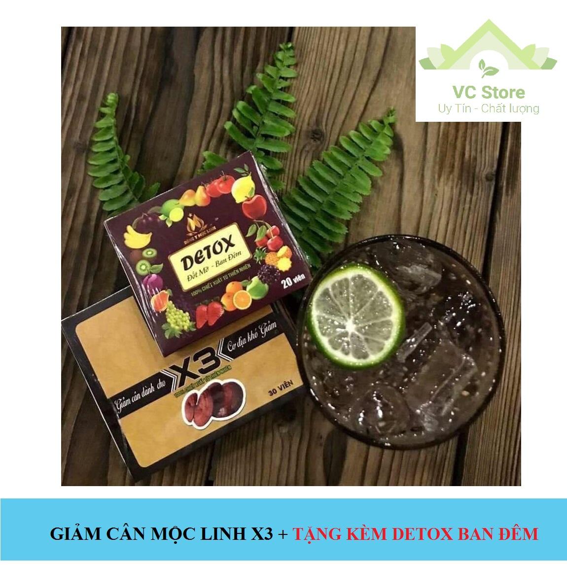 Giảm Cân Đông Y Mộc Linh X3 (Tặng 20 tan mỡ)