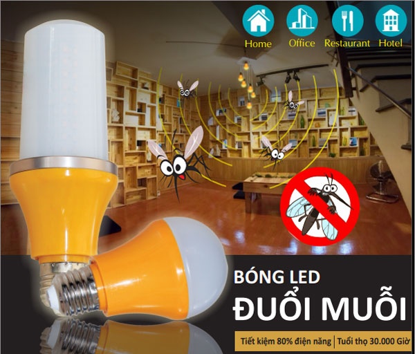Bóng LED đuổi muỗi 5W Duhal DA-M505 - Vàng
