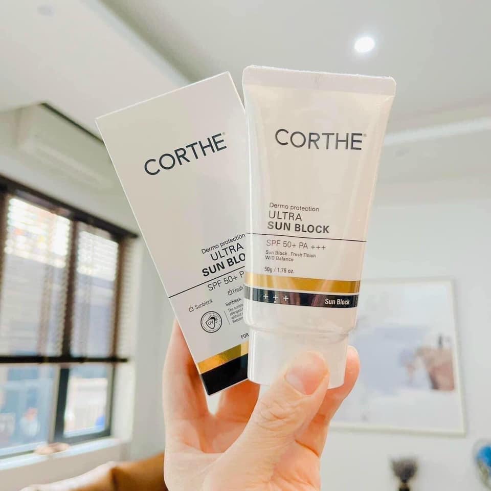 Kem Chống Nắng Corthe 50g - Kiềm Dầu, Nâng Tông Tự Nhiên Và Không Gây Bí Da