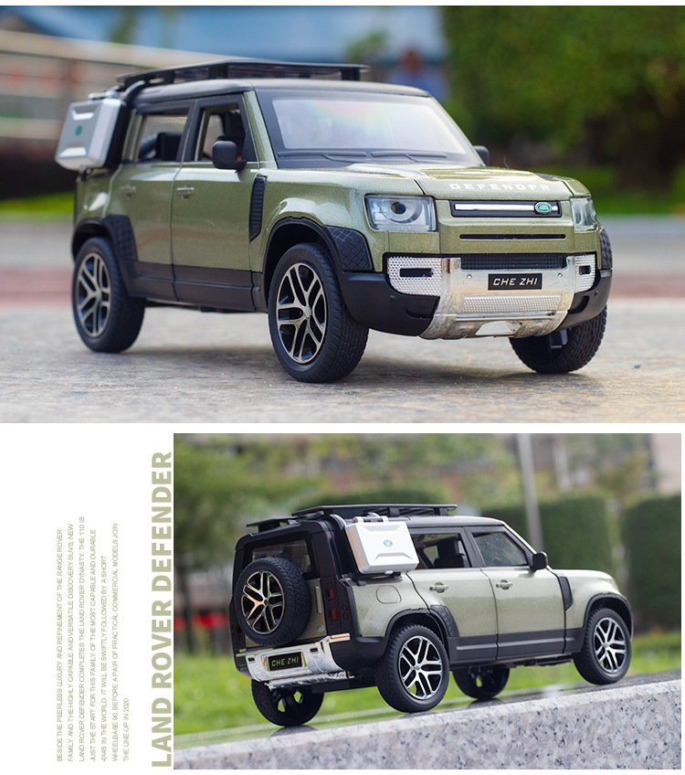 Mô hình xe Land Rover Defender, tỉ lệ 1/24 ( xe có sẵn )