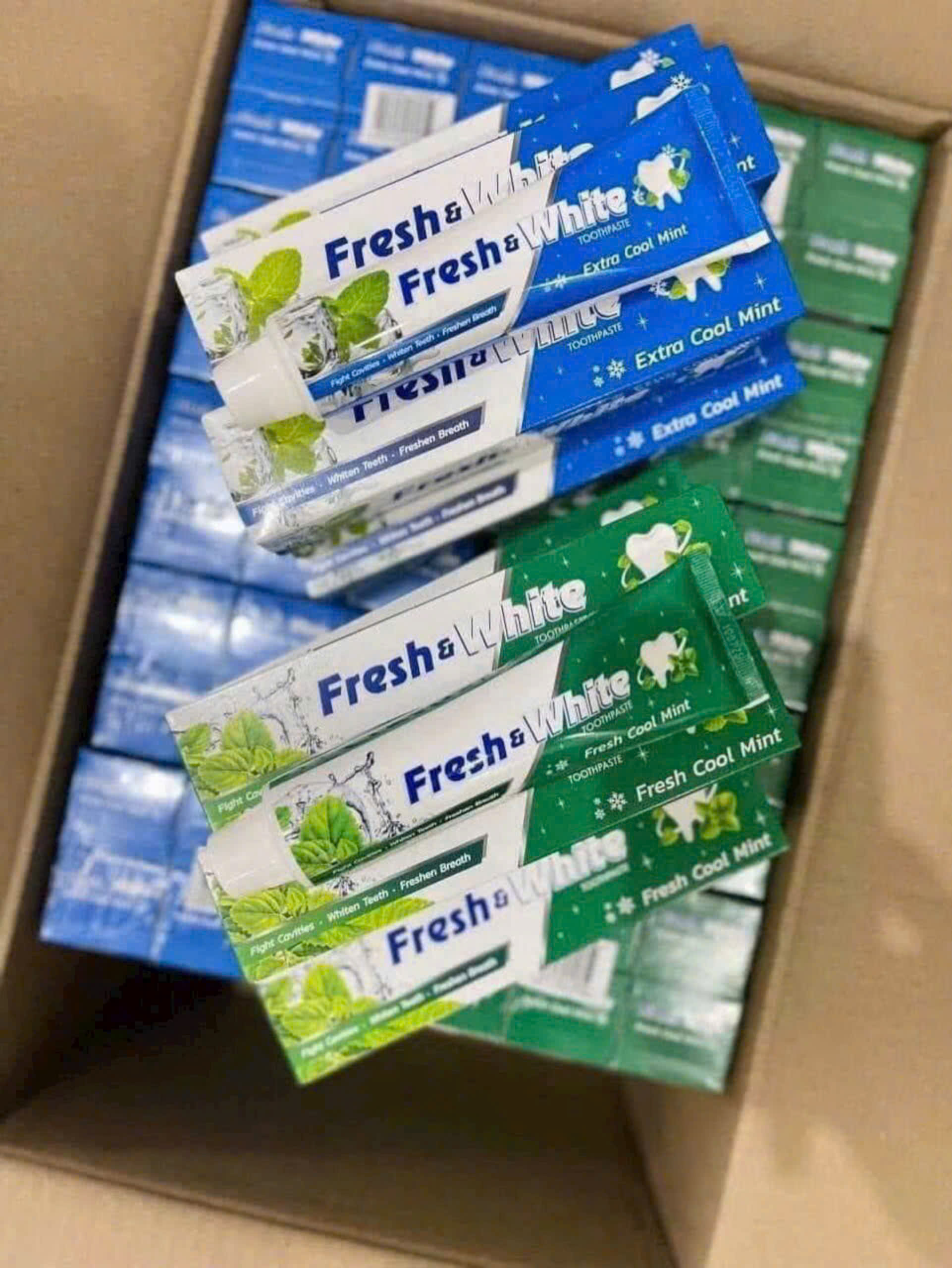 Kem đánh răng Fresh & White 160gr (có 2 màu) - Xuất xứ Thái Lan