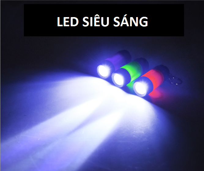 Đèn pin sạc  chống nước kiêm móc khóa mini torch- den pin cam tay - móc khóa đèn pin - moc khoa -  - đèn bão - đèn cắm trại dã ngoại