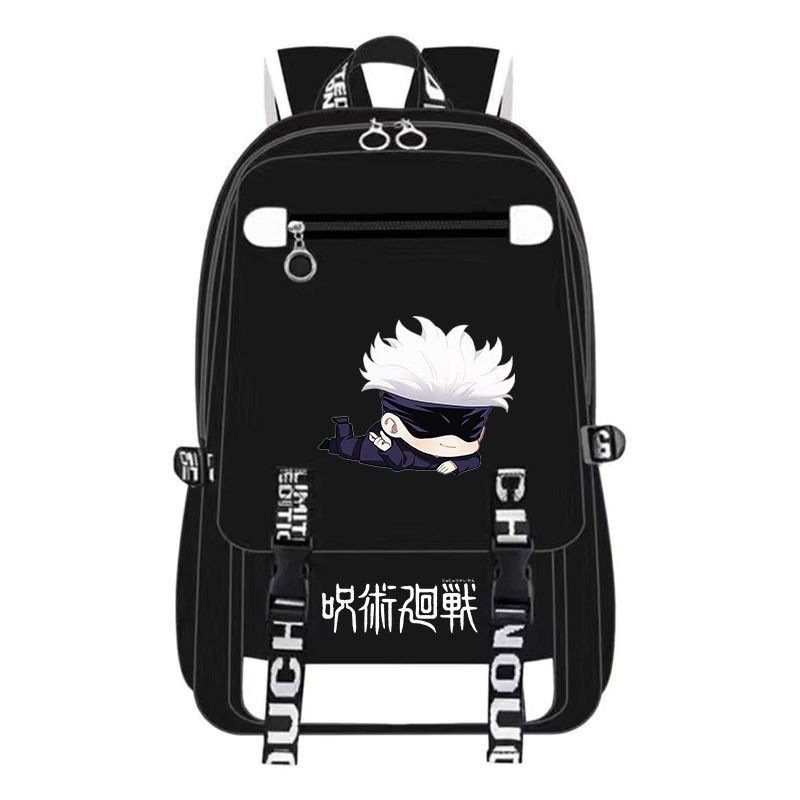 Balo nam nữ in hình SATORU GOJO ver NẰM - JUJUTSU KAISEN Chú Thuật Hồi Chiến anime chibi cặp sách đi học