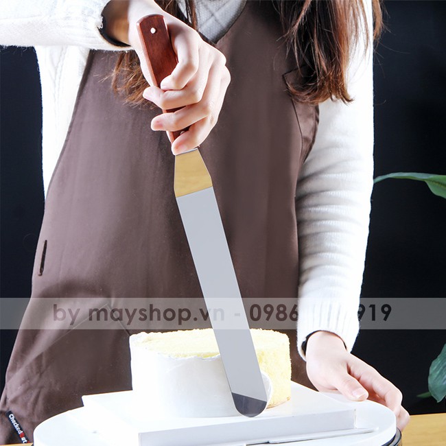 Chà láng kem gấp khúc/ cán gỗ