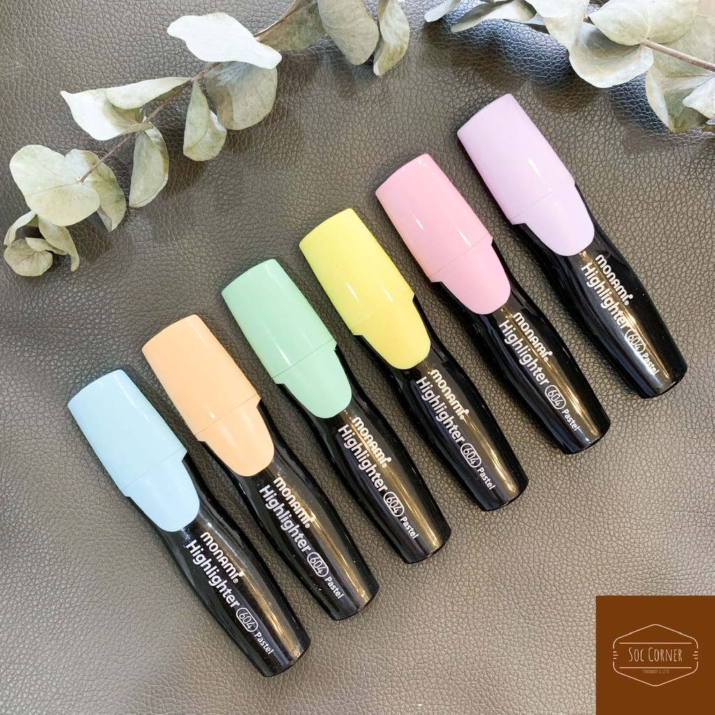 1 cây bút Monami Highlighter 604 Pastel