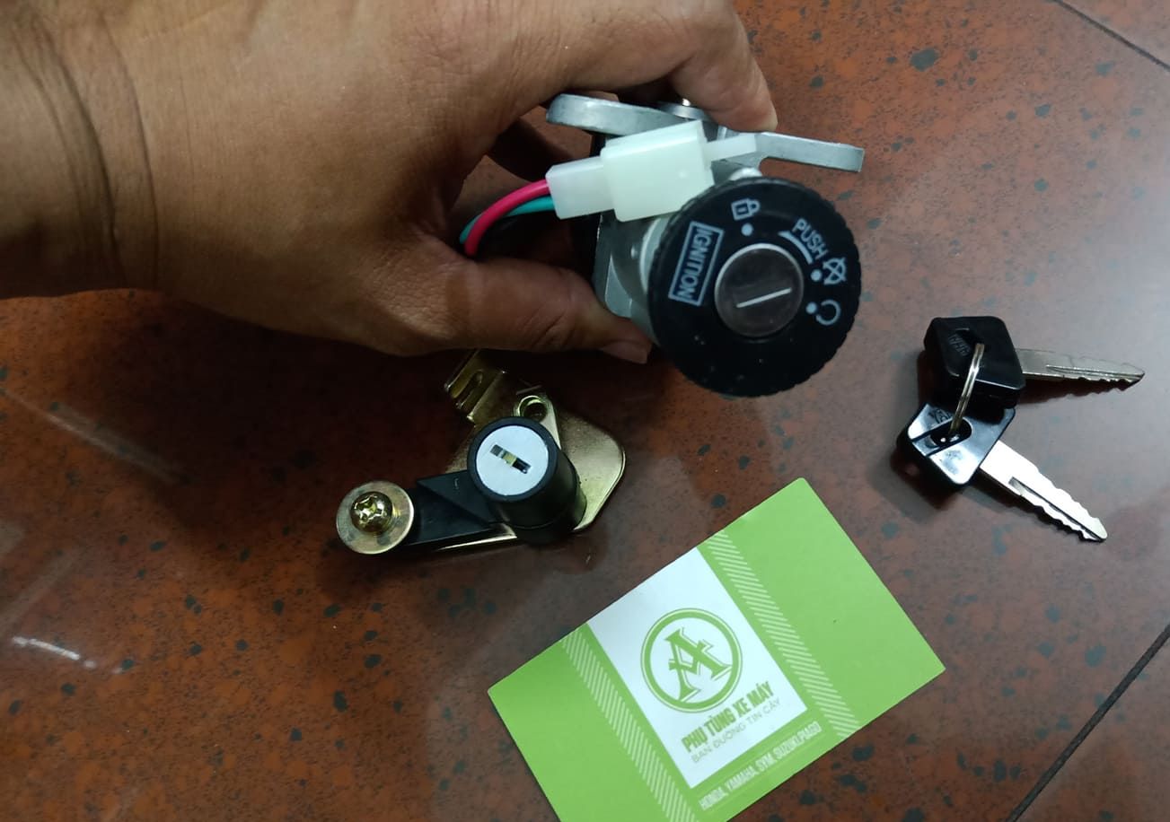 Bộ ổ khóa xe Sirius 2 dây ( xe Nhật )
