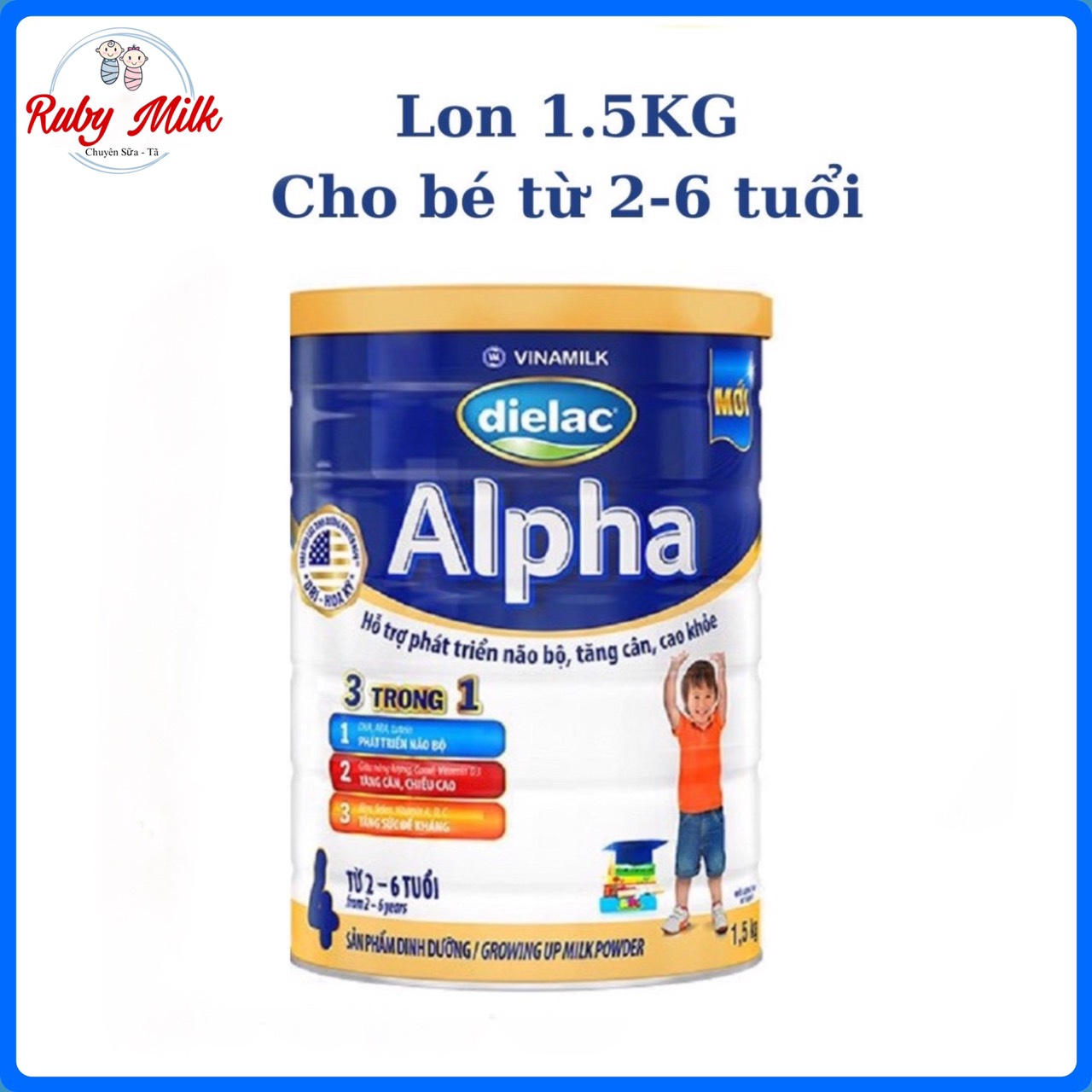 Sữa bột dielac alpha 4 - lon 1,5kg