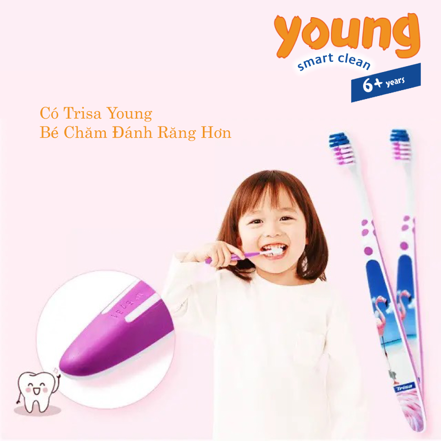 Bàn Chải Đánh Răng Trisa Young 6 Tuổi Trở Lên