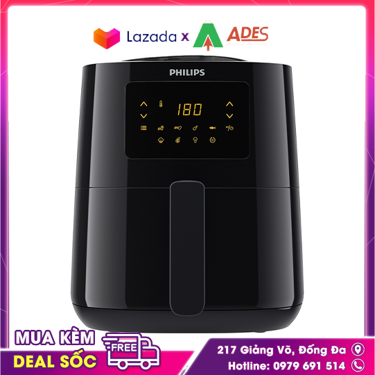 Nồi chiên không dầu philips 4.1 lít hd9252 - bảo hành chính hãng