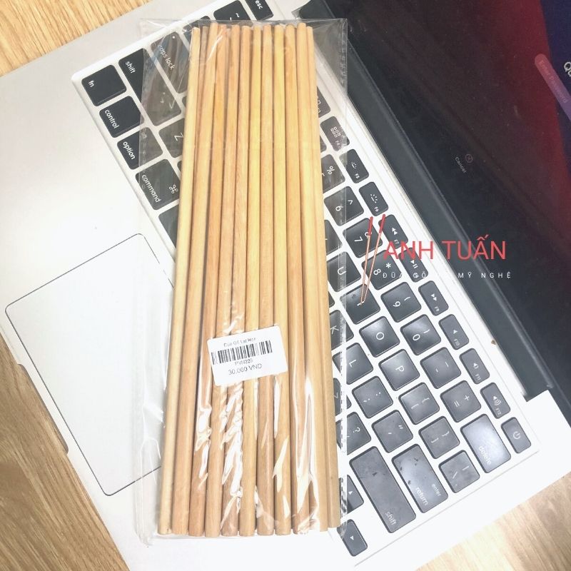 [Giá sỉ] Bộ 30 đôi đũa gỗ ăn cơm cao cấp đũa gỗ đầu nhọn LÁT HOA, đũa đẹp tự nhiên không hoá chất, không cong vênh, chống mốc, kháng khuẩn
