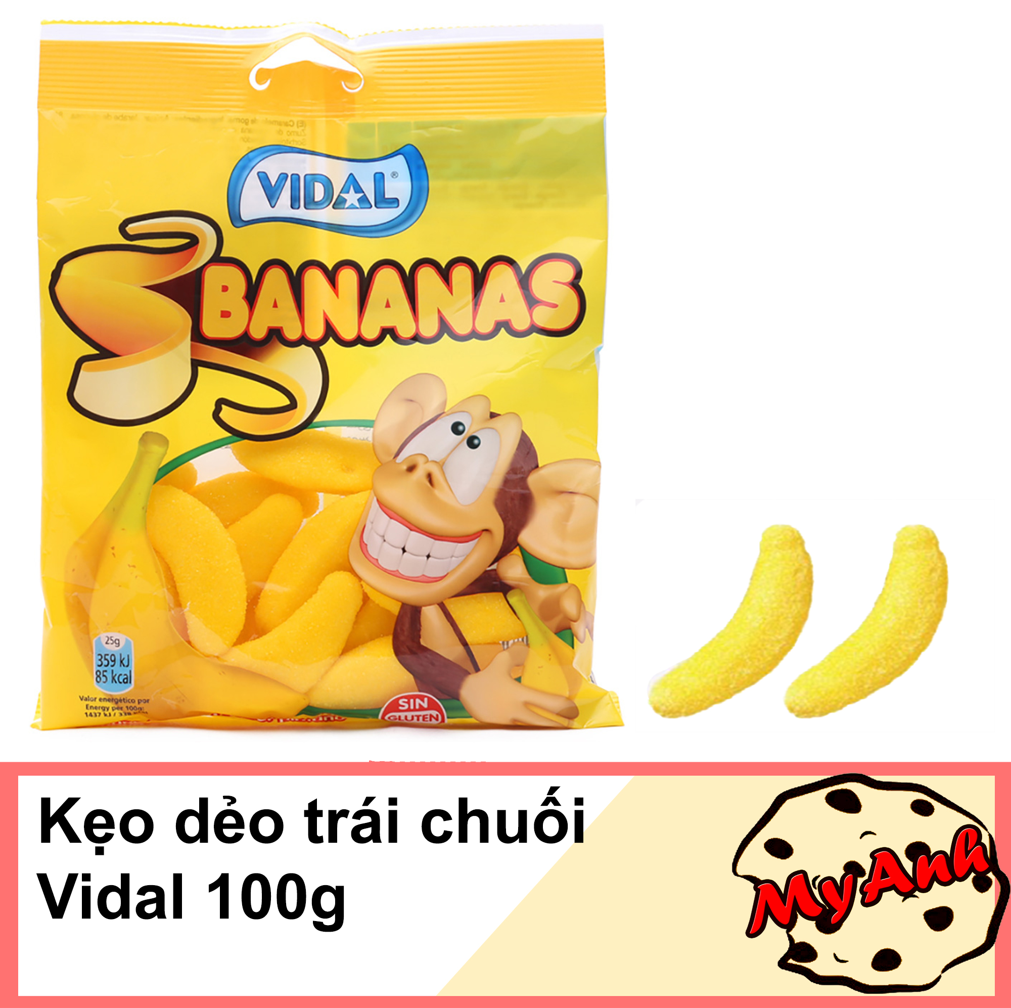 (TRÁI CÂY) KẸO DẺO VIDAL 100G DATE T12/2020