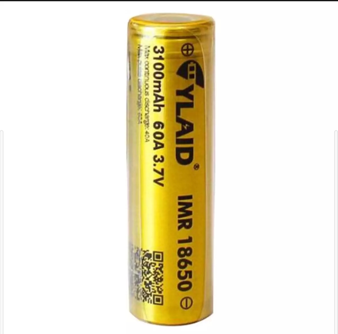 Pin cylaid 18650 vàng ,3100 mAh ,60A, 3,7v (1 viên)