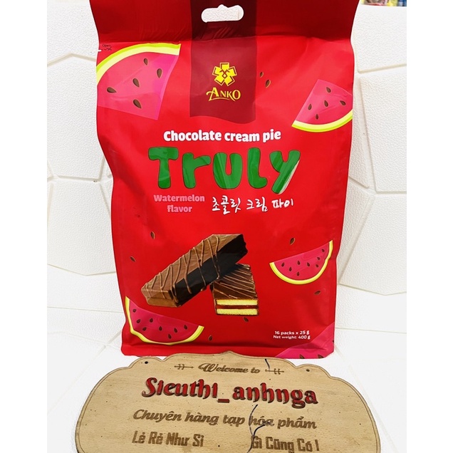 Bánh Mềm Phủ Socola Truly Anko Gói 400G
