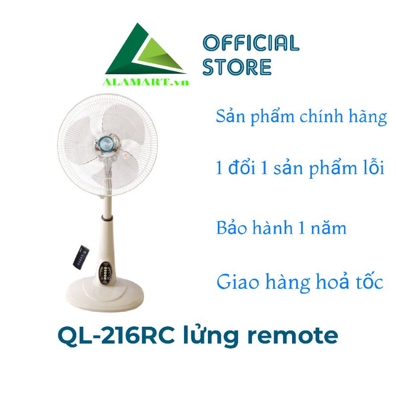 Quạt Lửng Có Remote Lifan QL-216RC (Giao Màu Ngẫu Nhiên )