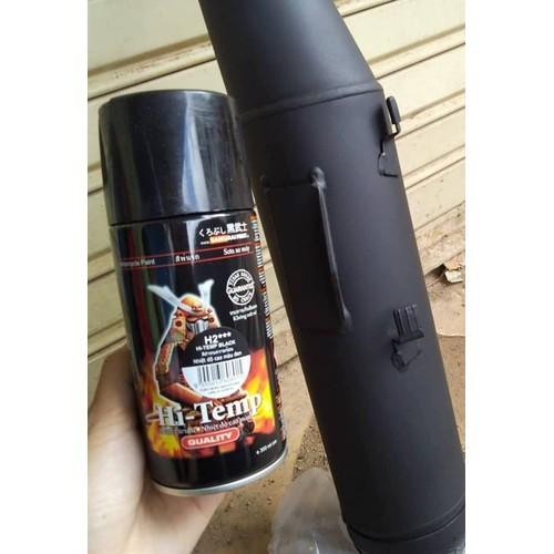 Sơn xịt Samurai chịu nhiệt H2 Màu đen