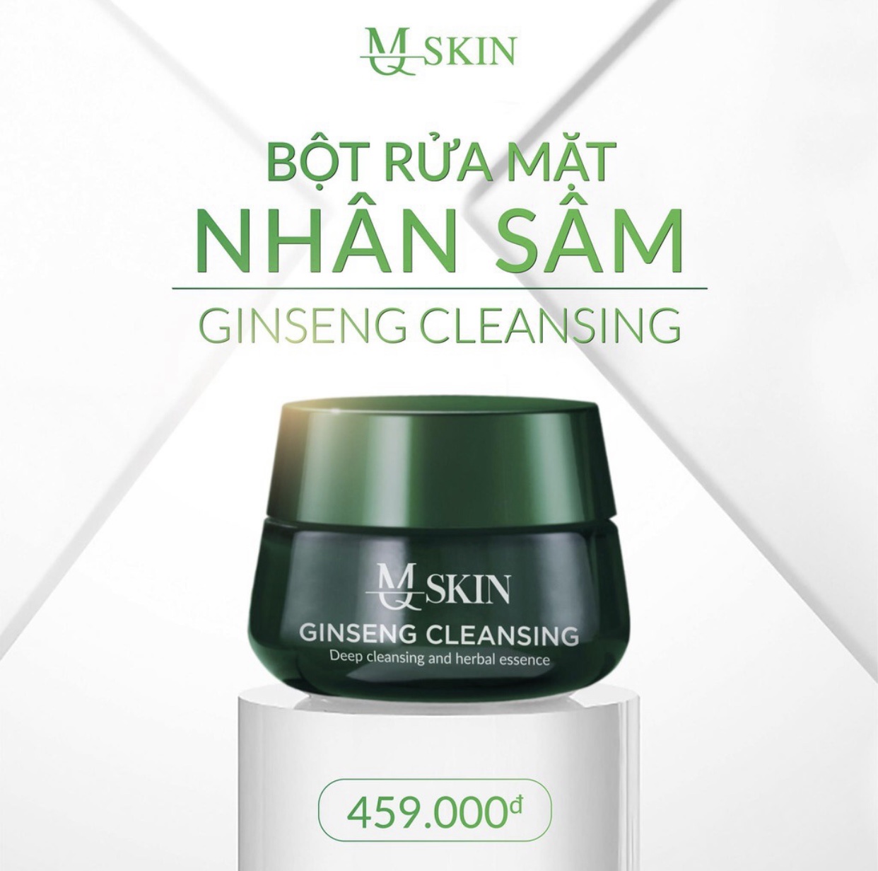 Bột Rửa Mặt Nhân Sâm MQ Skin Chính Hãng