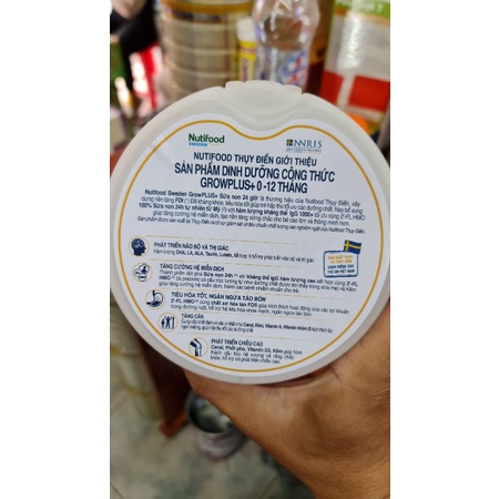 Sữa bột Growplus Vàng 800gr Mẫu Mới  (Date 2026) đủ số