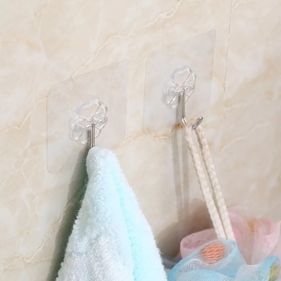Combo 10 móc dán trong suốt chịu lực tốt