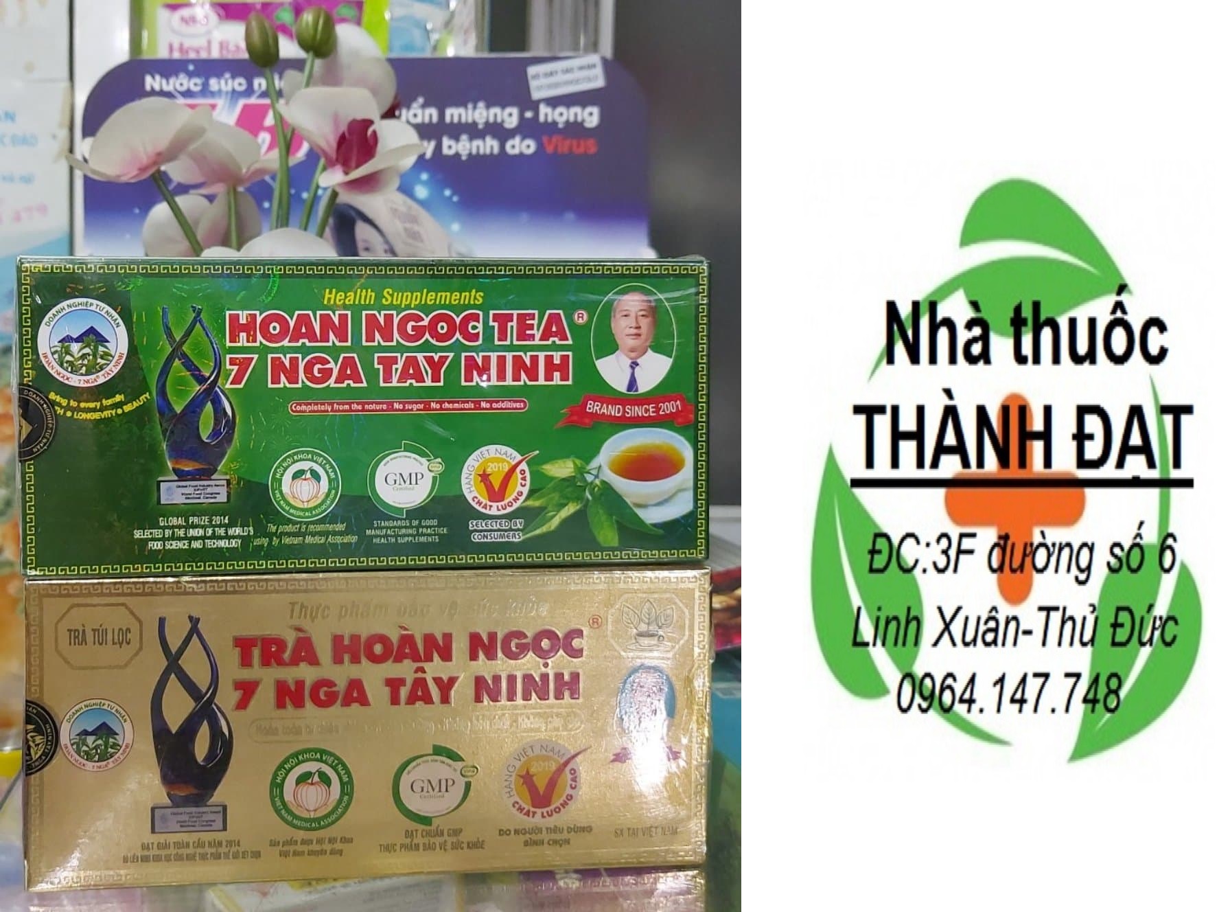 Trà  hoàn ngọc 7 nga tây ninh vàng