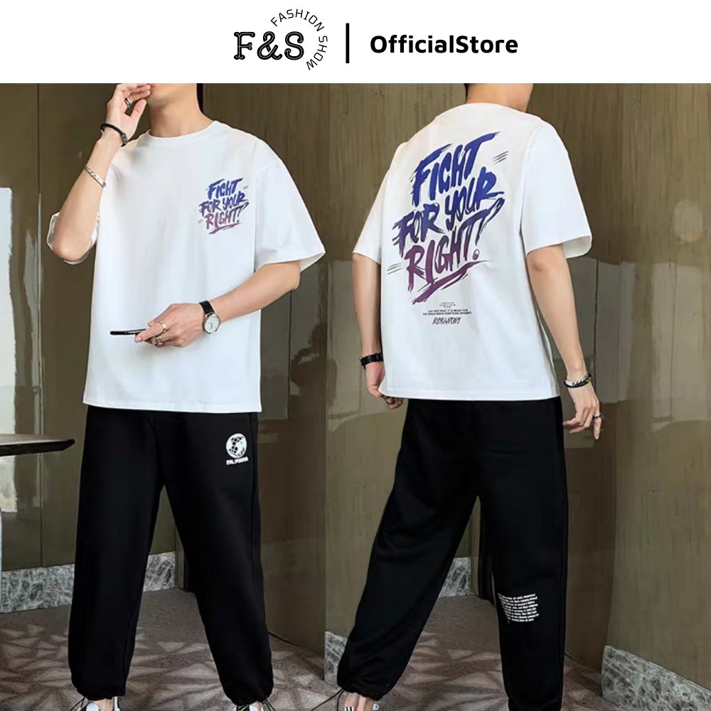 Áo thun tay lỡ unisex SAD BOIZ FIGHT FOR YOUR RIGHT form rộng tay lỡ - Áo phông F&S cho nam nữ, cặp đôi hội nhóm phong cách hàn quốc