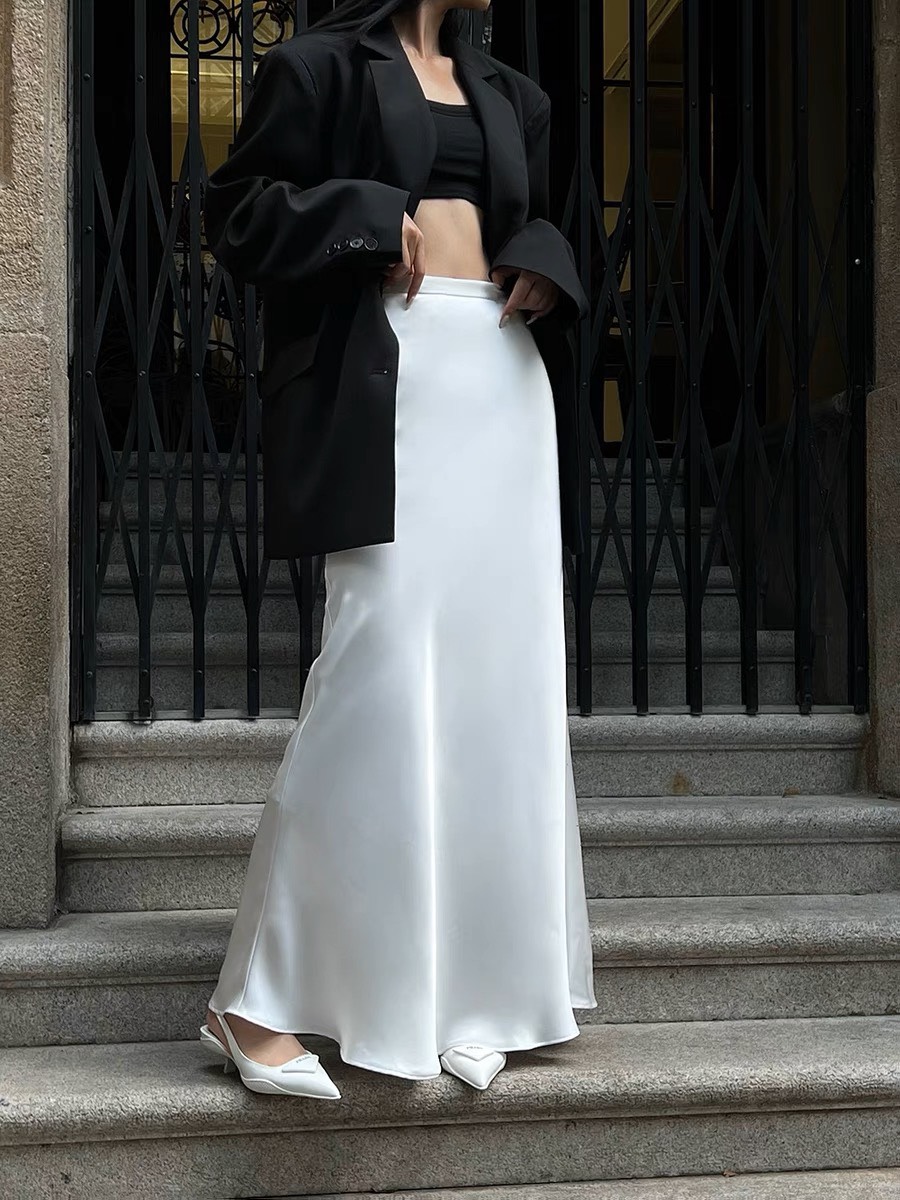 Chân Váy Dài Chất Lụa Bóng Tô Châu - Tharo Clothing [VAY000011]
