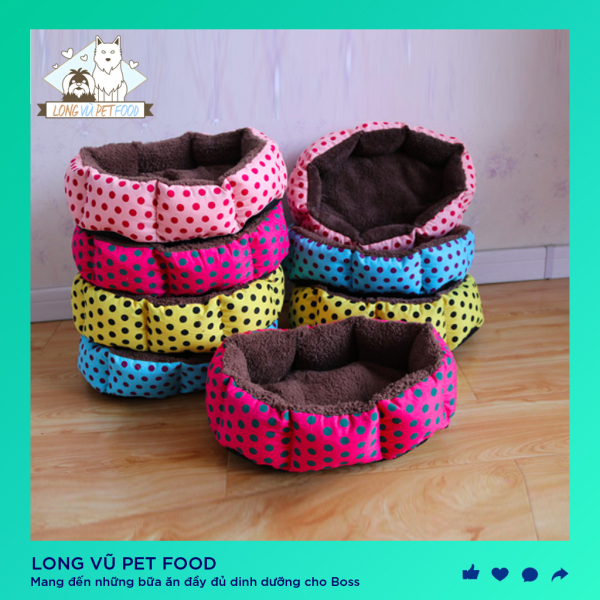 Đệm ngủ cho chó mèo mềm mại 37x32cm - Đệm ngủ cho thú cưng - Nệm cho chó mèo - Long Vũ Pet Food