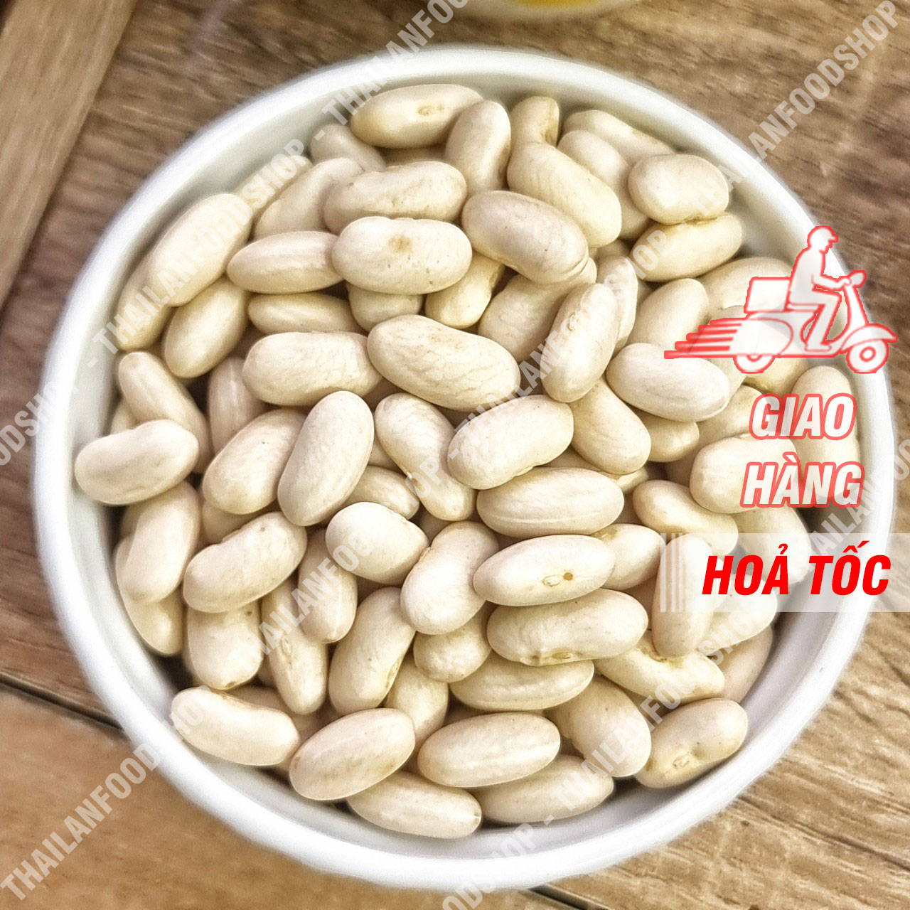Đậu Trắng Tây Túi 500Gram (White Kidney Beans/ Đậu Thận/ Đậu Đà Lạt / Đậu Ngự)