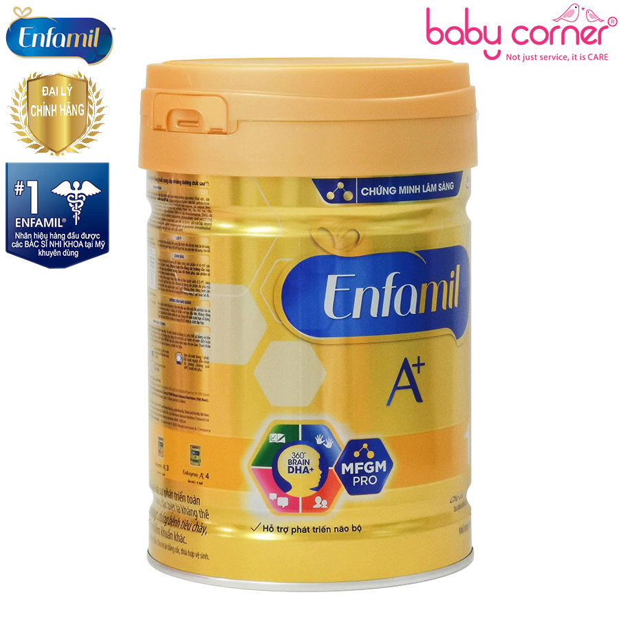 Sữa Bột Enfamil A+ Số 1 (0-6 tháng) 870g, Hạn sử dụng it nhất 10 tháng