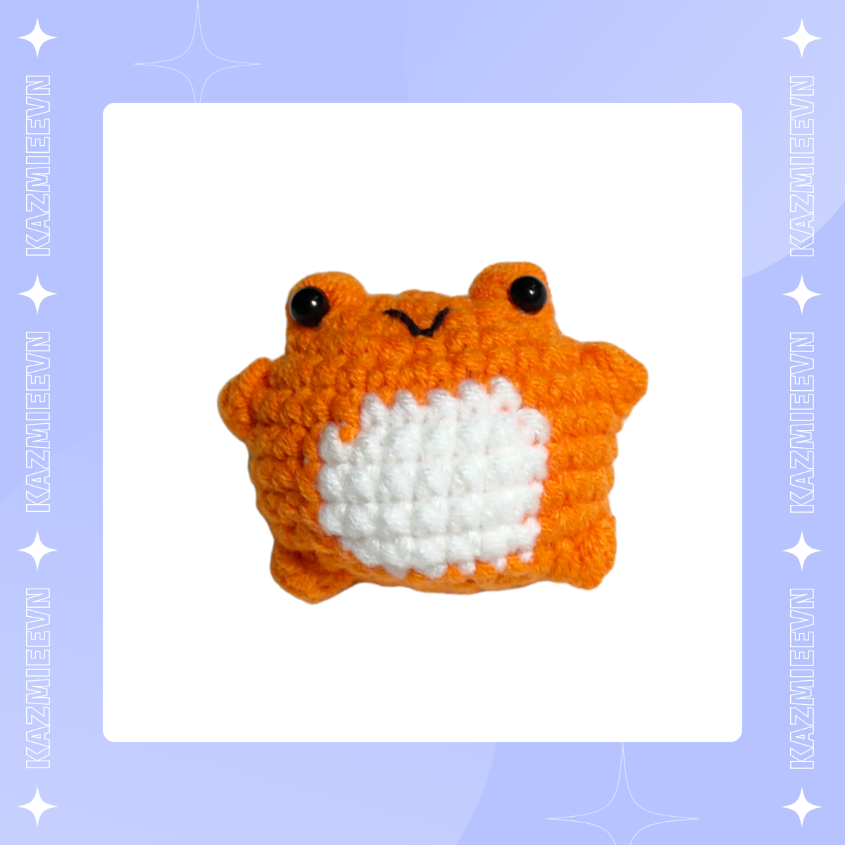Móc khóa len bé ếch cute ú nu