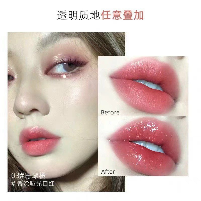 Set 3 cây son bóng dưỡng môi 2 đầu Capuvini