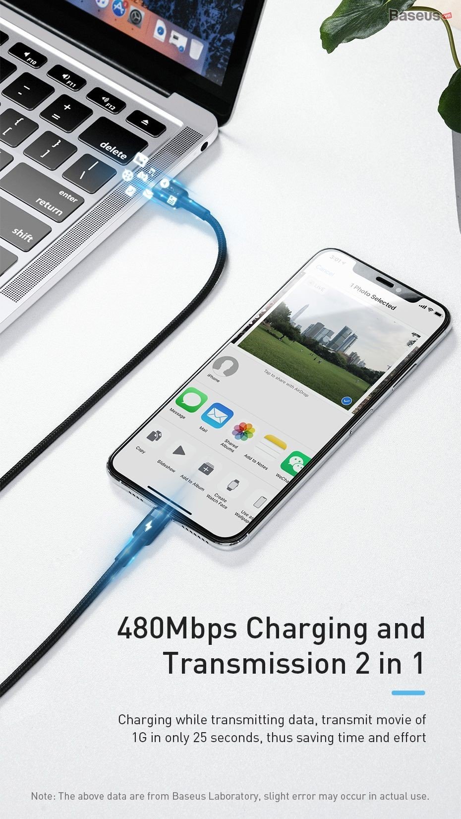 Cáp sạc nhanh C to Lightning Baseus Cafule PD 18W ( Type-C to Lightning Power Delivery Quick Charge & Data Cable )