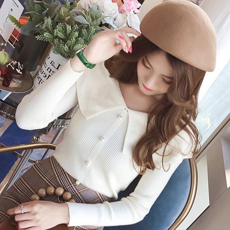 Áo thun len cổ bèo cao cấp