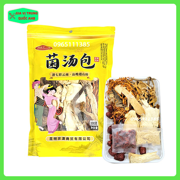Gói Hầm Nấm 100g - Siêu Nấm nhiều loại