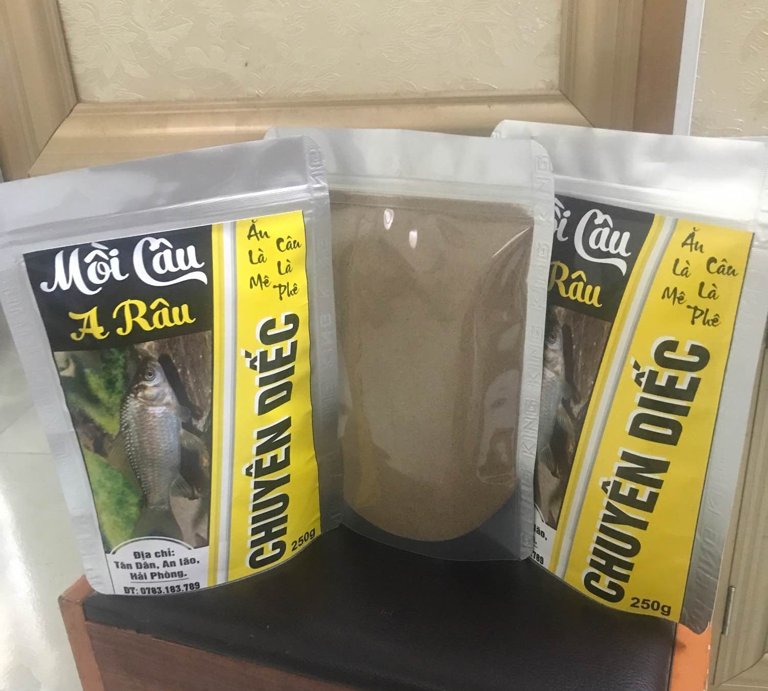 Gói 300g mồi câu chuyên câu cá diếc - mồi câu a râu
