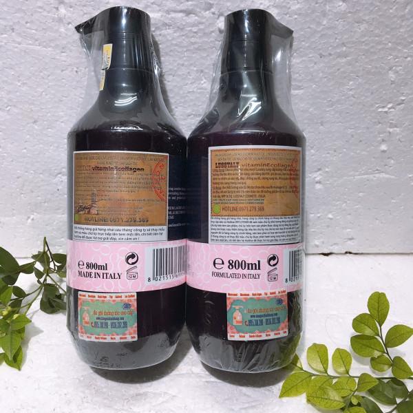 Dầu cặp gội xả Lusstaly Colagen 500ml ( 2 chai )