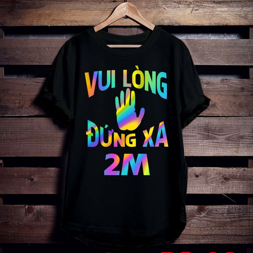 [HCM]Áo thun TAY NGẮN phản quang 7 màu vui lòng đứng xa 2m (CHỤP FLASH)(TAY LỠ IB)