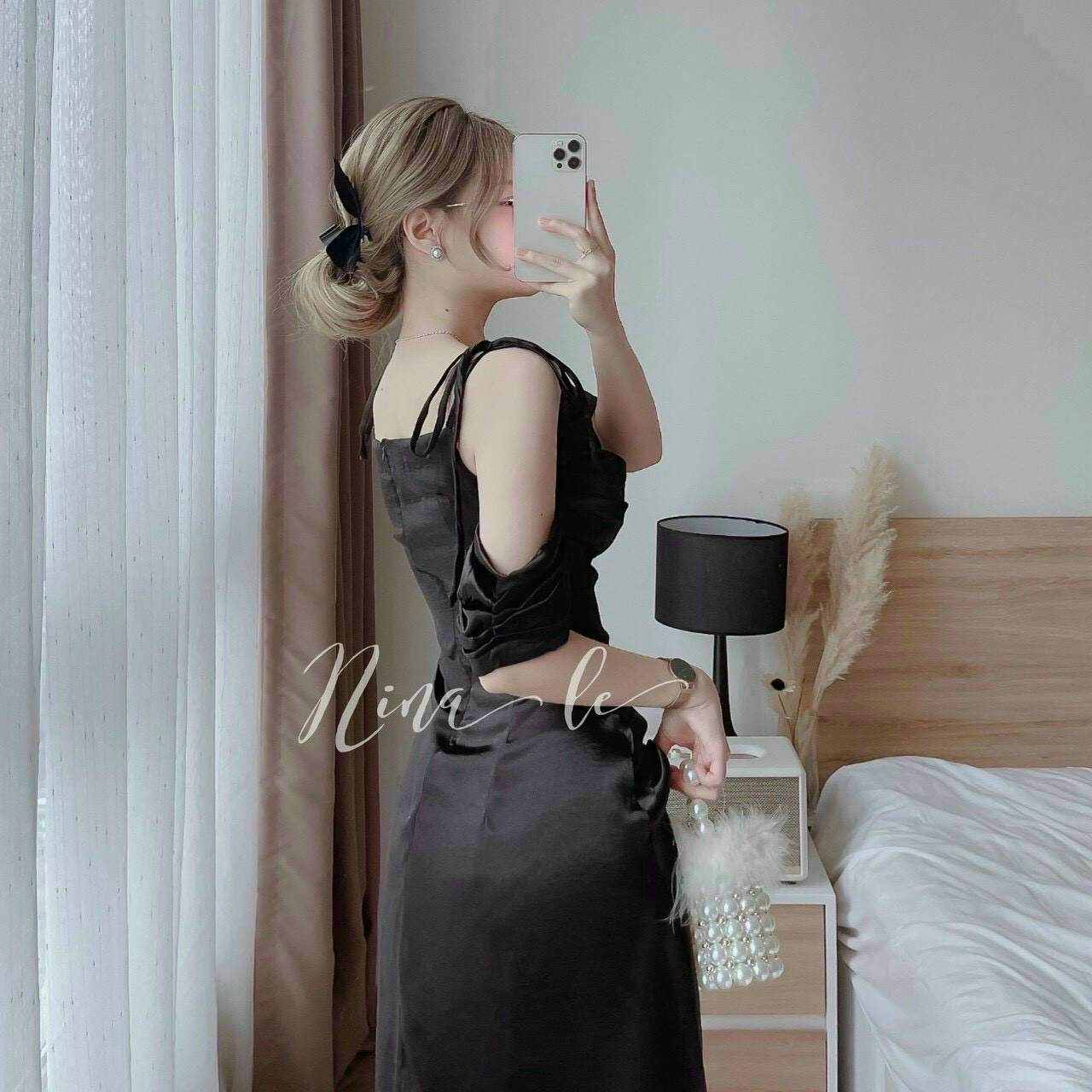 [HOÀN TIỀN MAX + FREESHIP MAX 15%] Đầm Phi Lụa 2 Dây Cột Có Mút Dáng Dài Đầm Dự Tiệc Cho Nàng 2 Màu