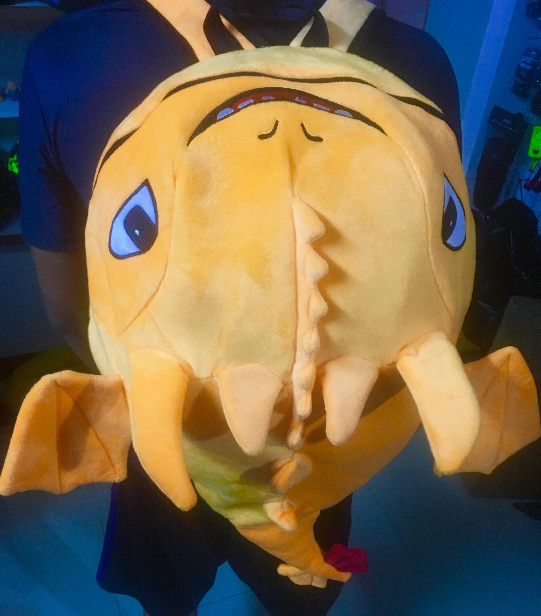 Balo rồng màu cam cute
