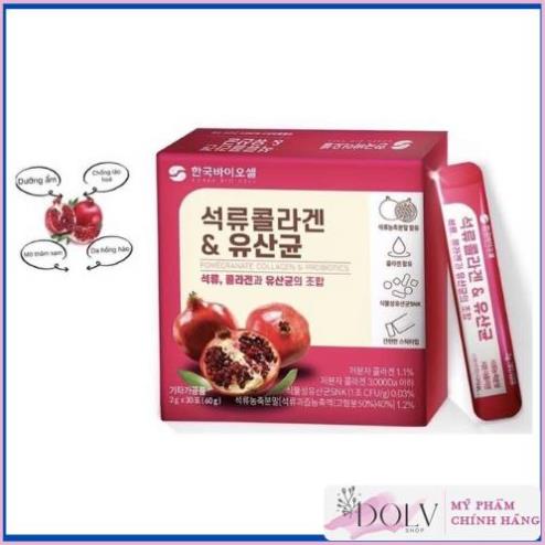 Bột Collagen Uống Bio Cell Lựu Đỏ Hàn Quốc Chính Hãng