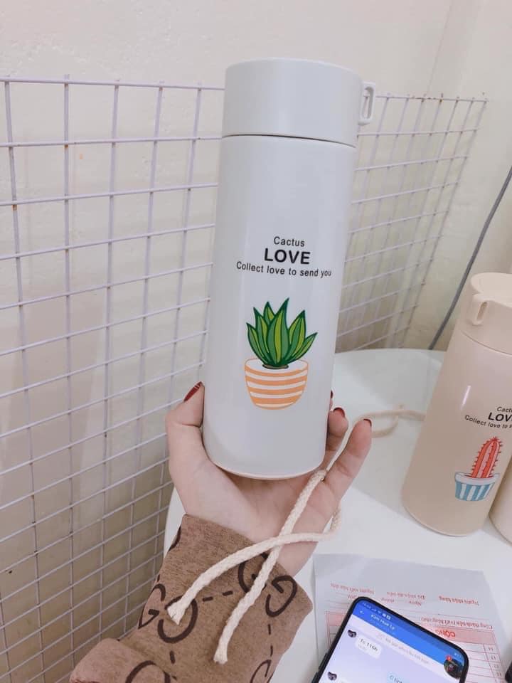 BÌNH GIỮ NHIỆT MINI 400ML LOVE DỂ THƯƠNG