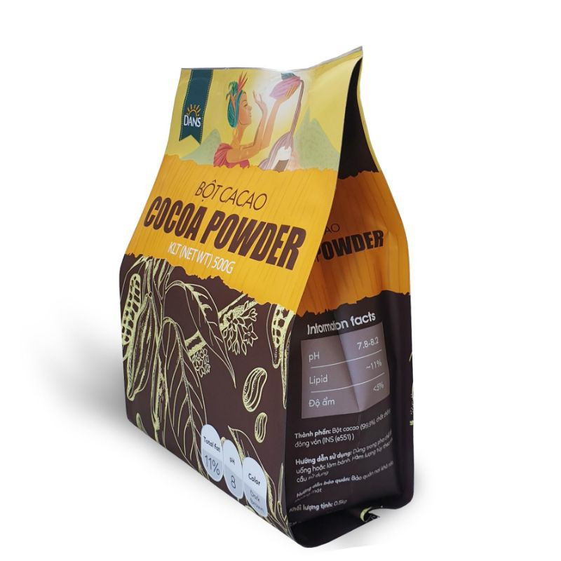 Bột Cacao nguyên chất gói 500g