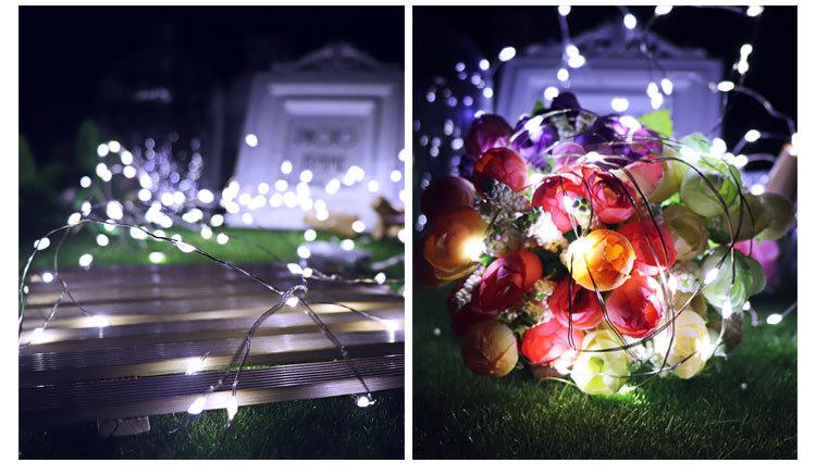 Dây đèn Led trang trí dài 2 mét dùng pin tiểu AA (N007)