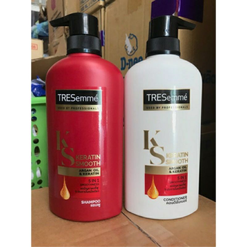 Bộ Gội+Xả Tresemme Keratin Smoonth Thái Lan 450ml
