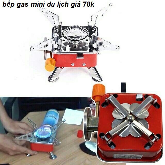 [HCM]BẾP GA MINI DU LỊCH SIÊU NHỎ GỌN XẾP GỌN ĐƯỢC-