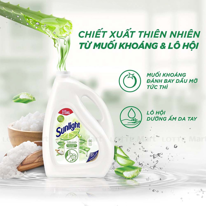 Nước rửa chén Sunlight thiên nhiên 3.6kg
