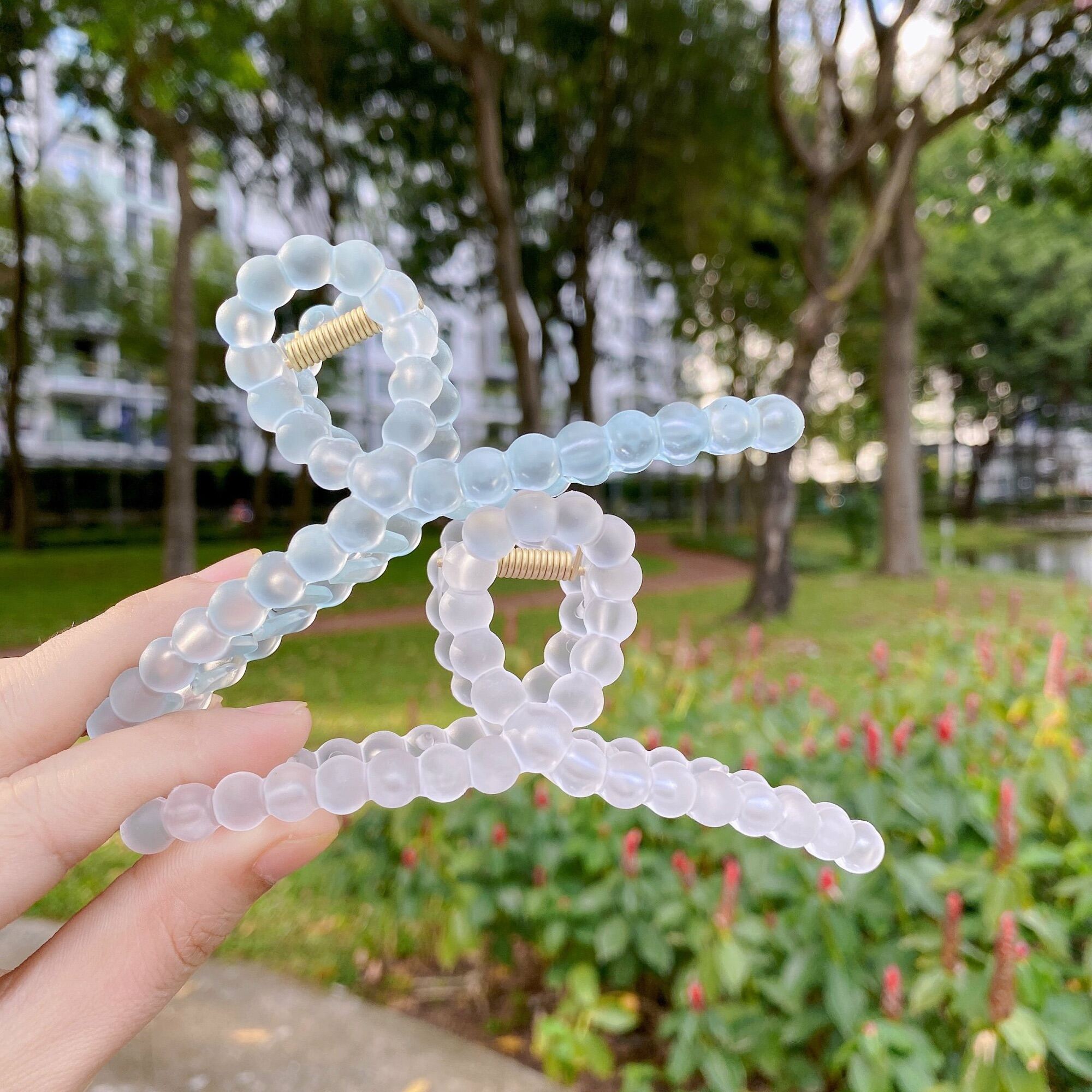 Kẹp tóc hạt trong suốtkẹp tóc kiểu hàn quốc - Trâm Bella