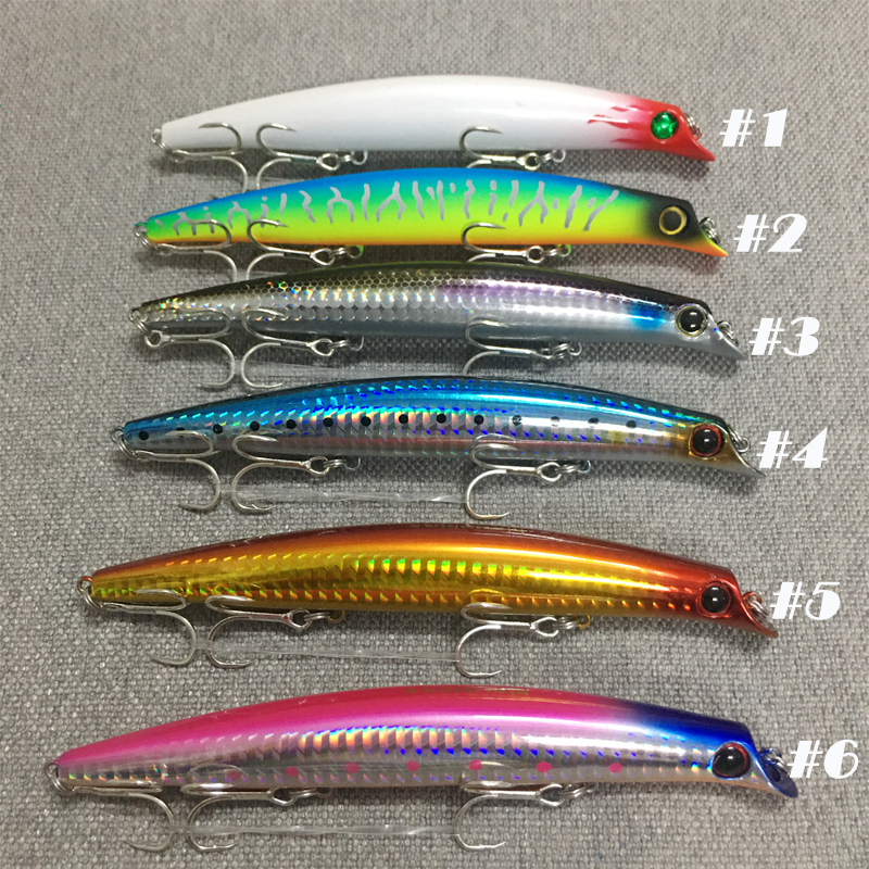 Mồi câu cá chẽm Hirushima Minnow Lipless 130 Pro