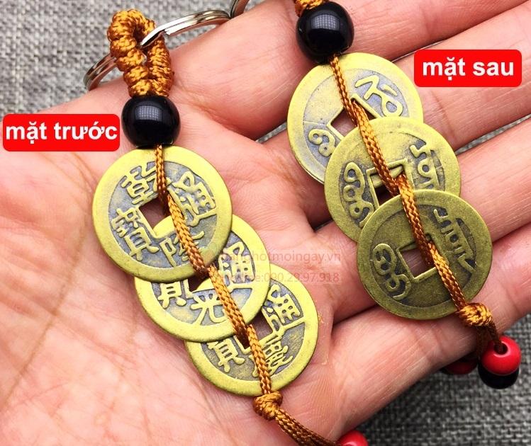 [HCM]Móc Chìa Khóa 3 Đồng Xu May Mắn